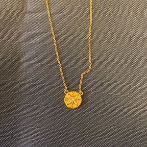 Spartina compass necklace
